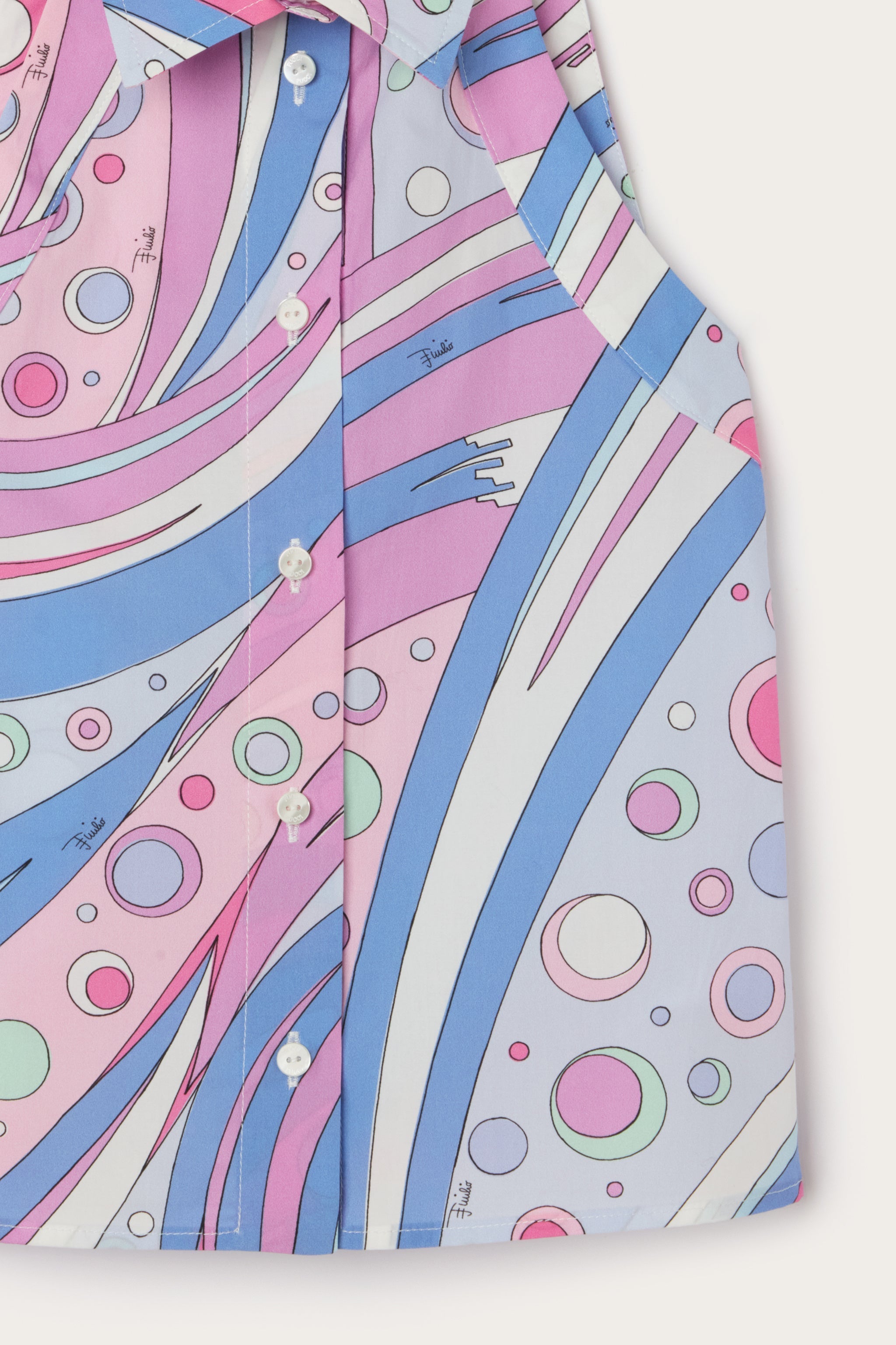 Fontane Print Sleeveless Shirt
  Pucci