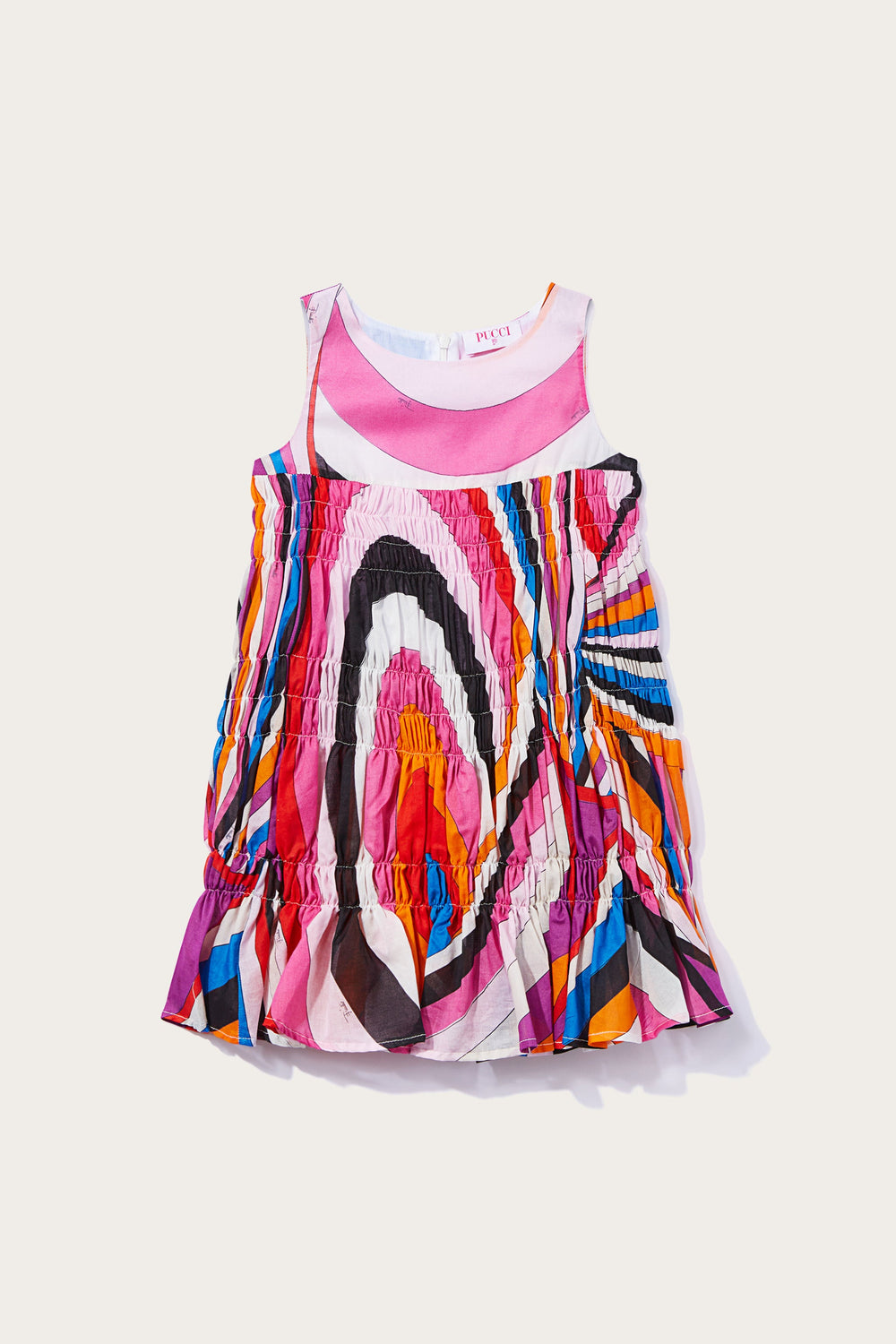 Iride-Print Smocked Dress
  Pucci