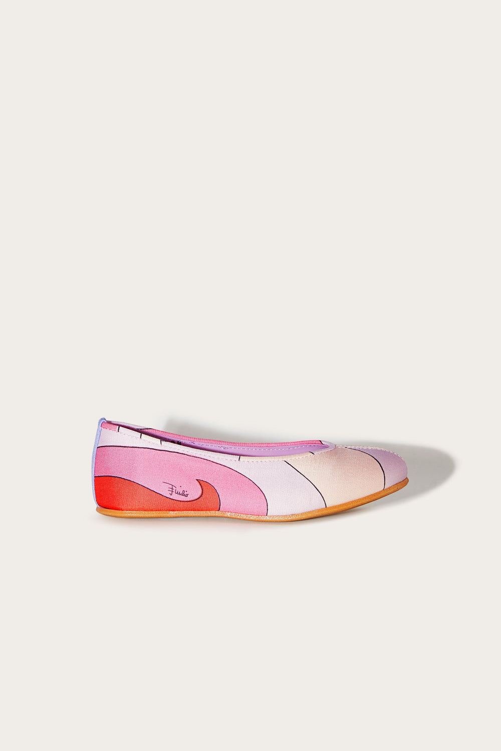 Marmo-Print Ballet Pumps
  Pucci
