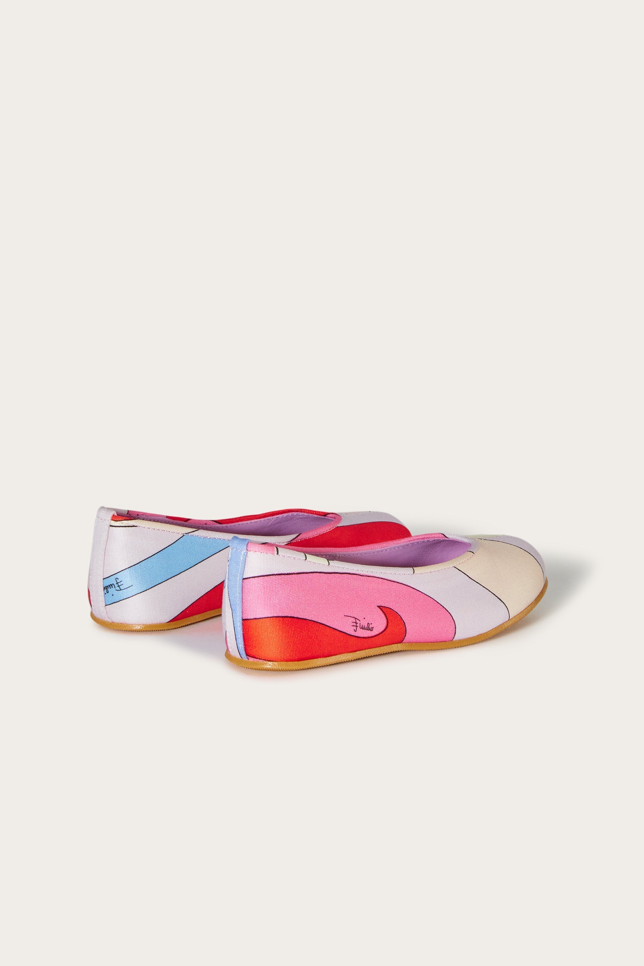 Marmo-Print Ballet Pumps
  Pucci