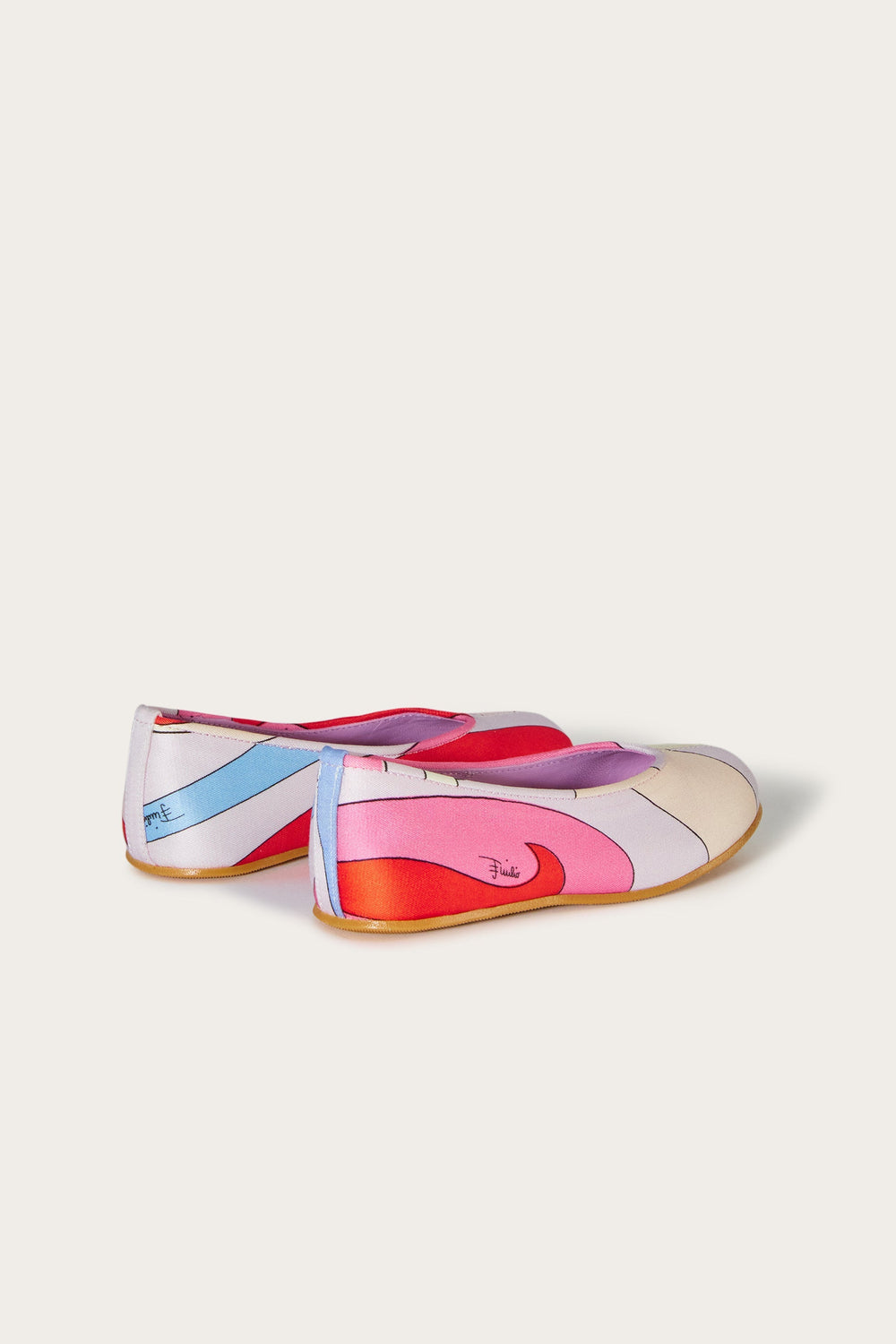 Marmo-Print Ballet Pumps
  Pucci